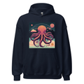 Navy Hoodie with print art