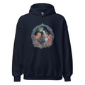 Navy Hoodie with print art