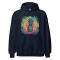 Navy Hoodie with print art
