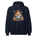 Navy Hoodie with print art
