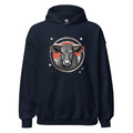 Navy Hoodie with print art