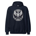 Navy Hoodie with print art