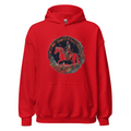 Red Hoodie with print art