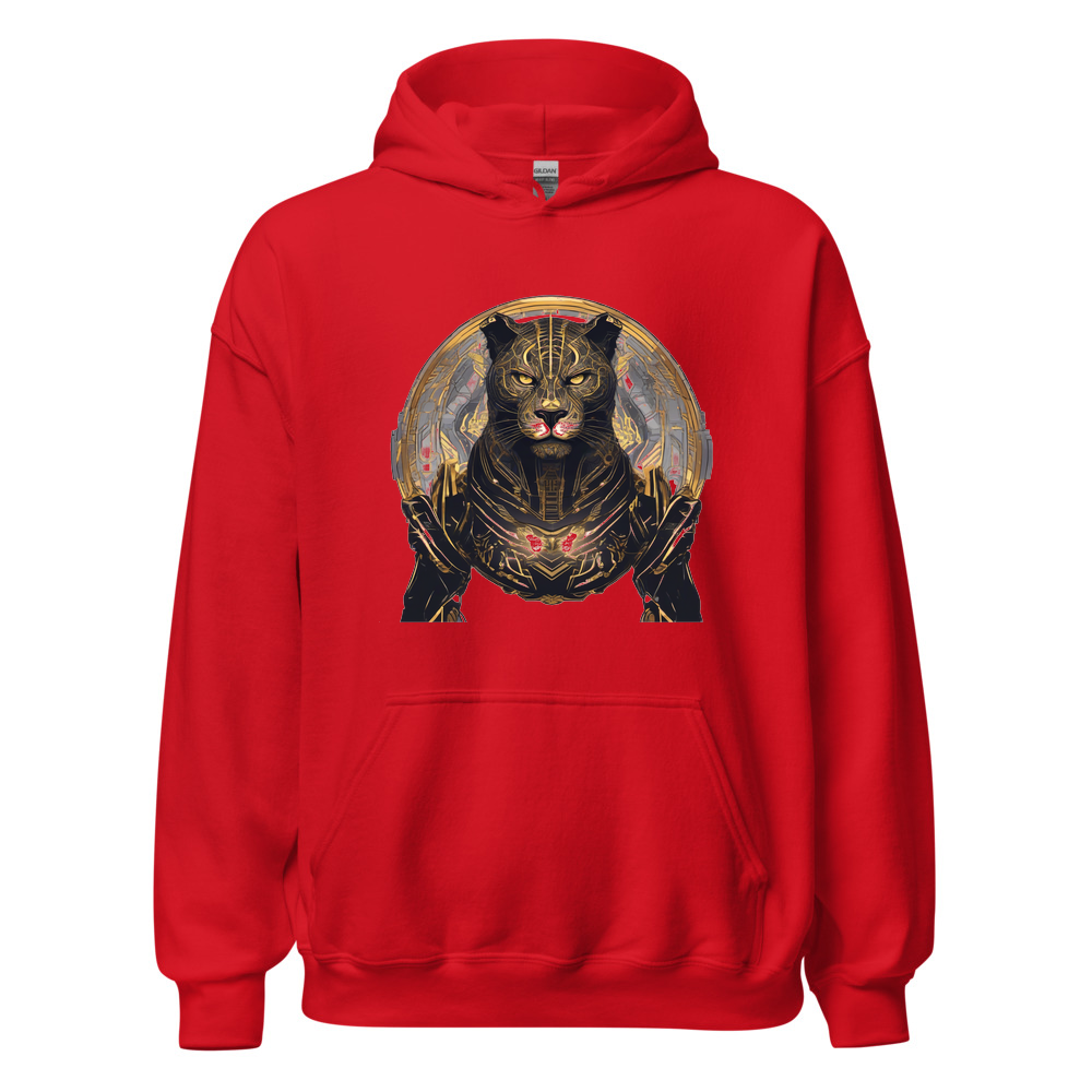 Red Hoodie with print art