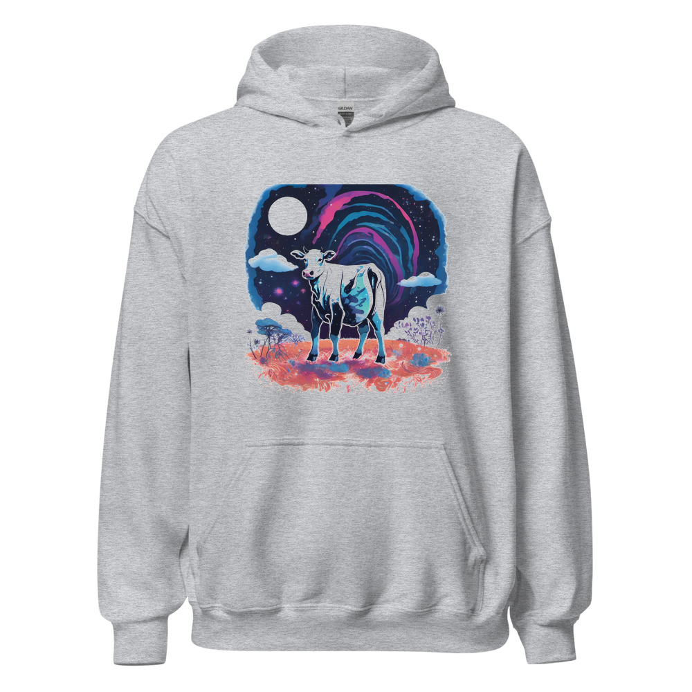 Sport Grey Hoodie with print art