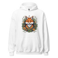 White Hoodie with print art