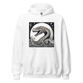 White Hoodie with print art