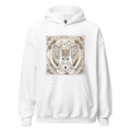 White Hoodie with print art