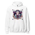 White Hoodie with print art