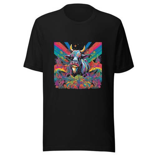 Black T-Shirt with print art