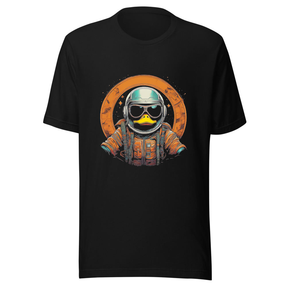 Black T-Shirt with print art