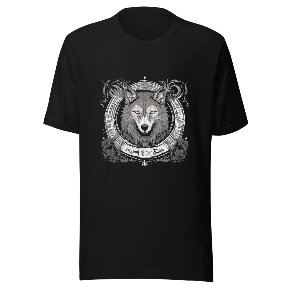 Black T-Shirt with print art