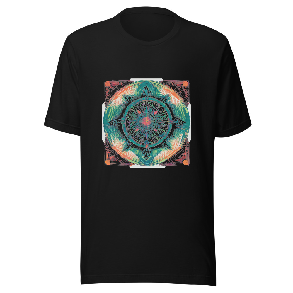 Black T-Shirt with print art