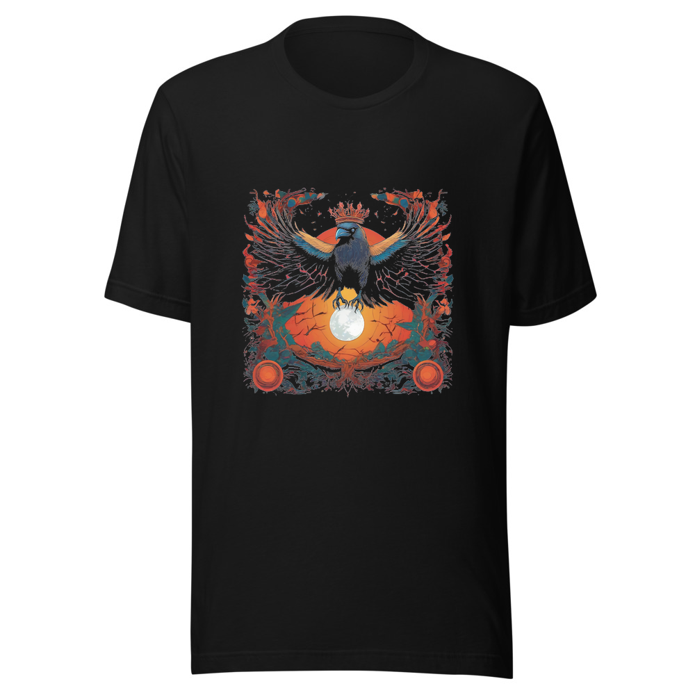 Black T-Shirt with print art