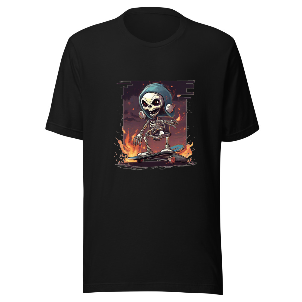 Black T-Shirt with print art