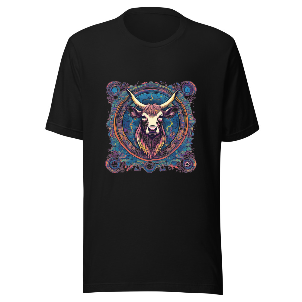 Black T-Shirt with print art