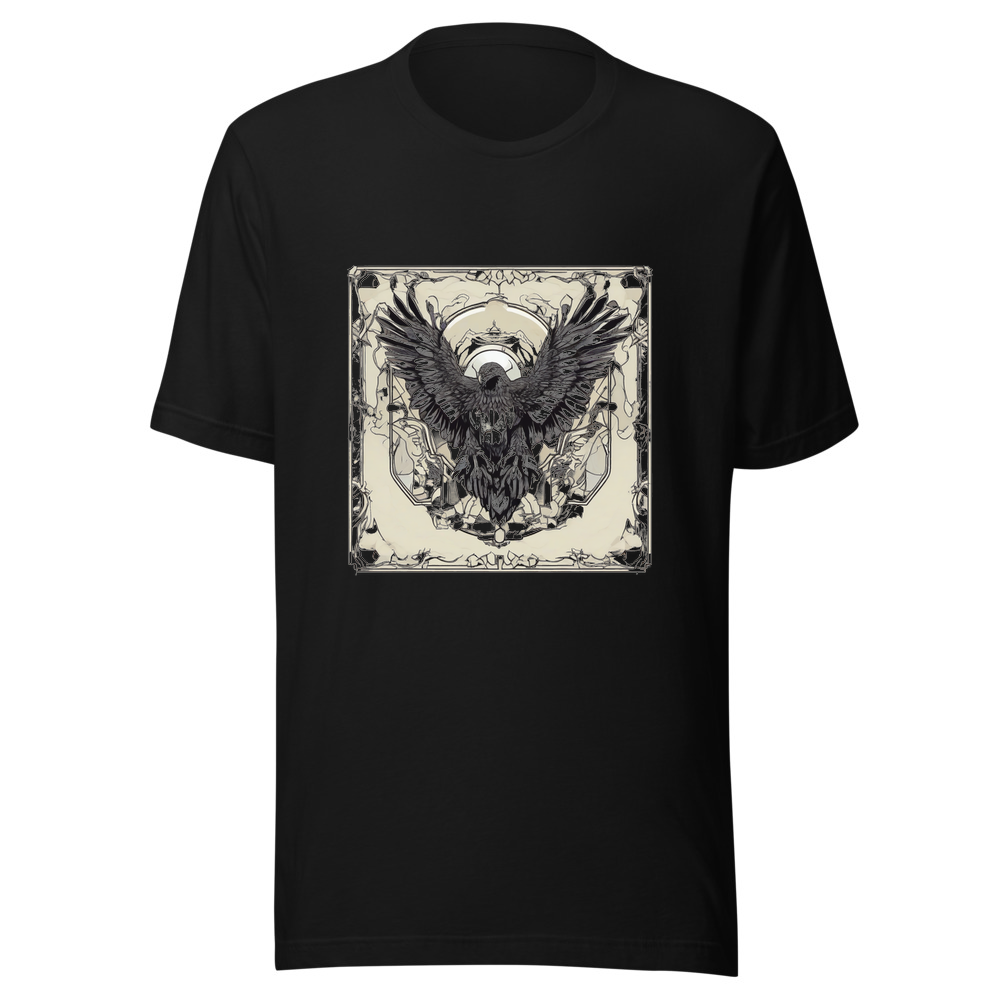 Black T-Shirt with print art