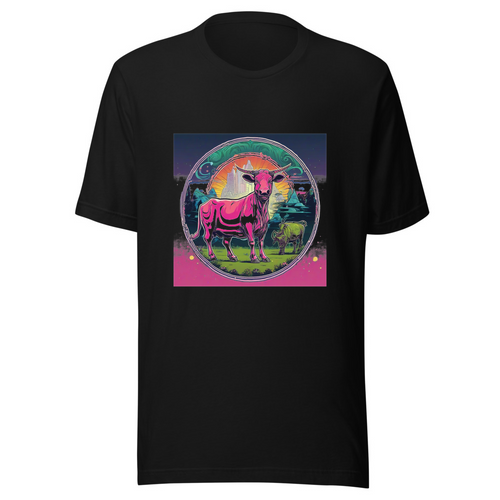 Black T-Shirt with print art
