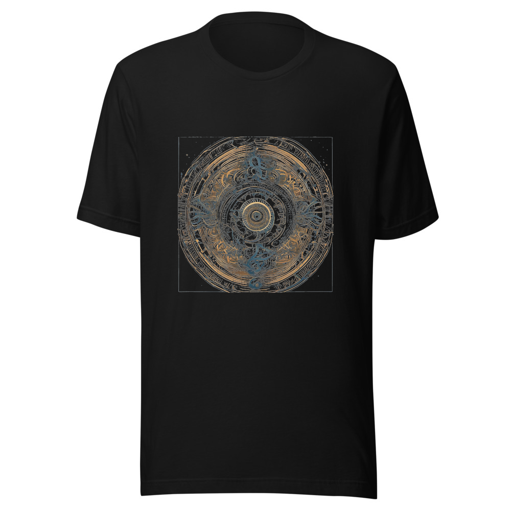 Black T-Shirt with print art