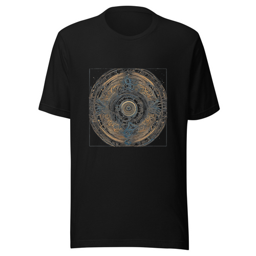 Black T-Shirt with print art
