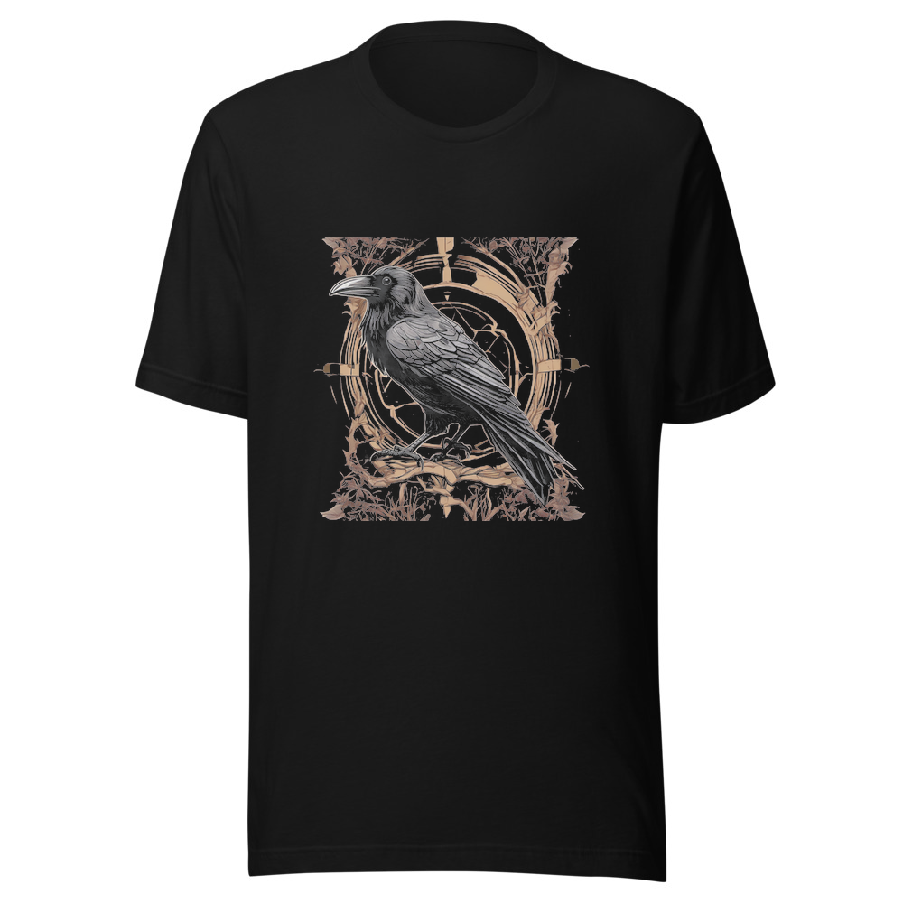 Black T-Shirt with print art