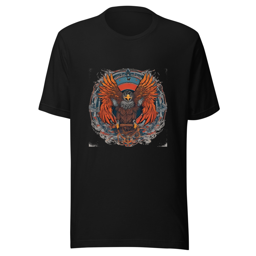 Black T-Shirt with print art