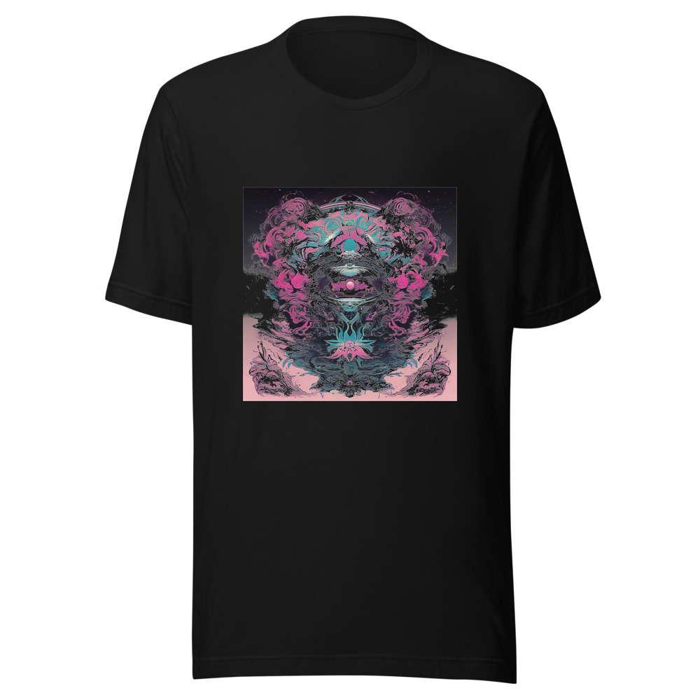 Black T-Shirt with print art