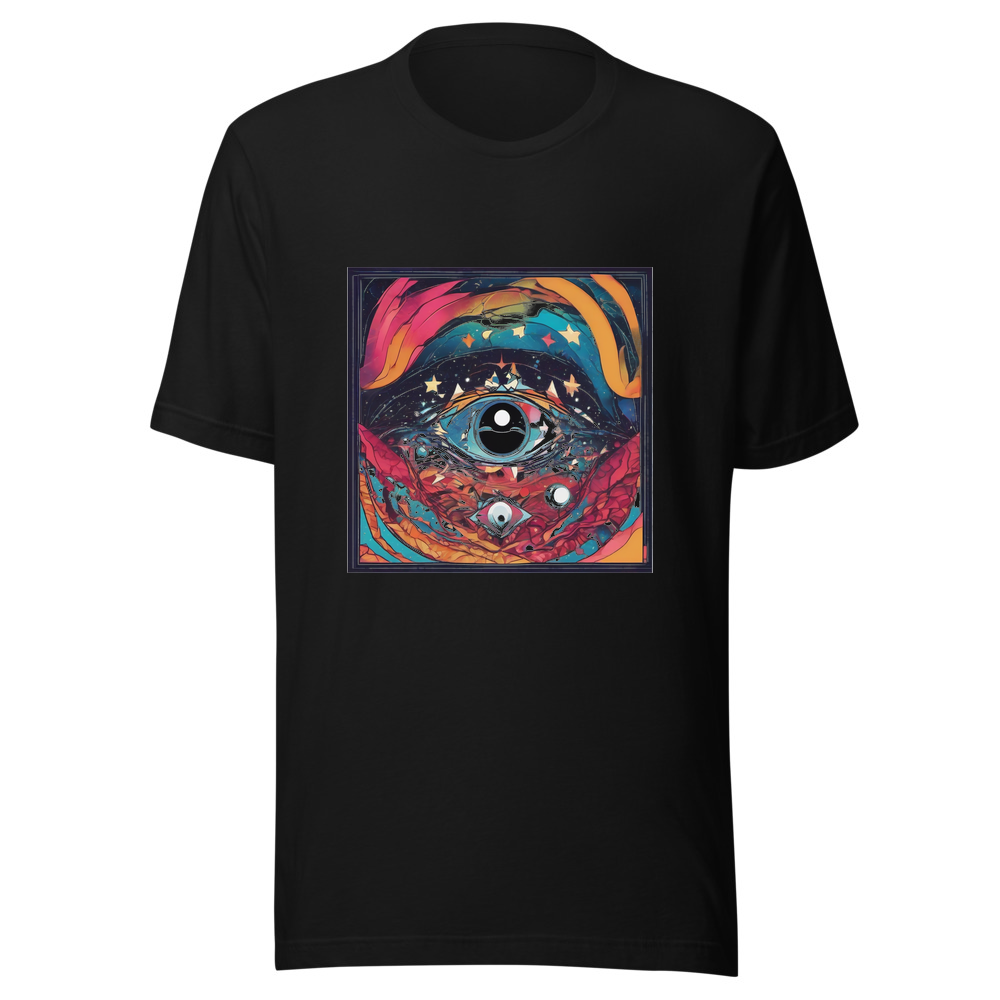 Black T-Shirt with print art