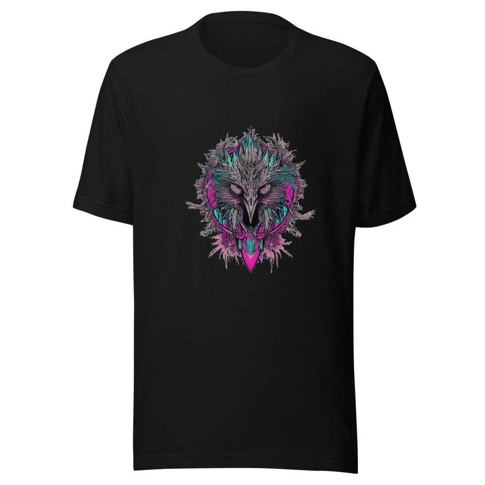 Black T-Shirt with print art