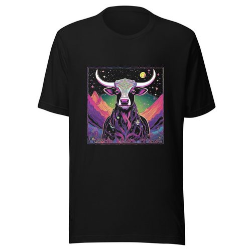 Black T-Shirt with print art