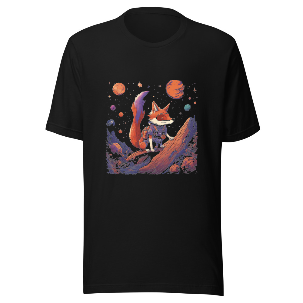 Black T-Shirt with print art