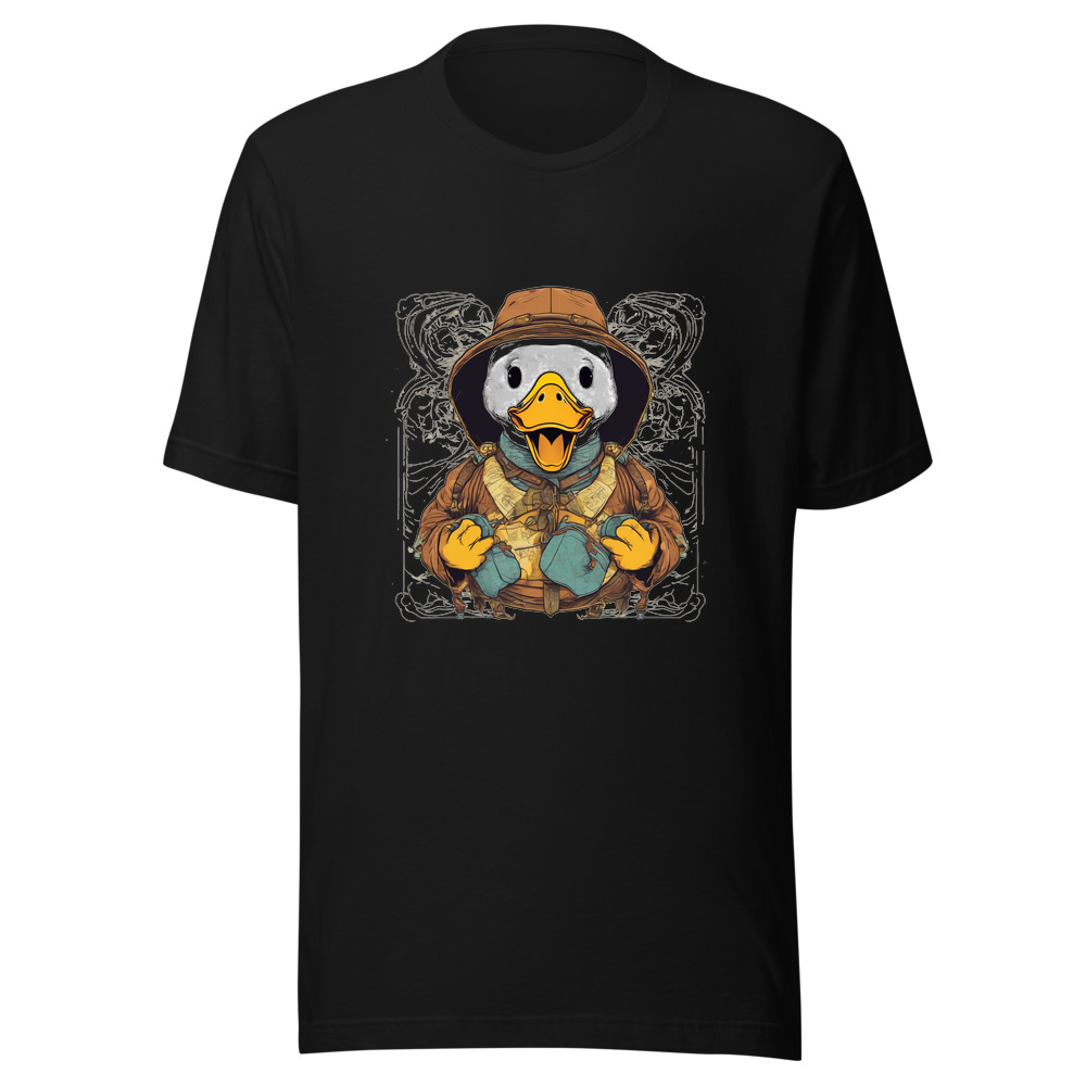 Black T-Shirt with print art