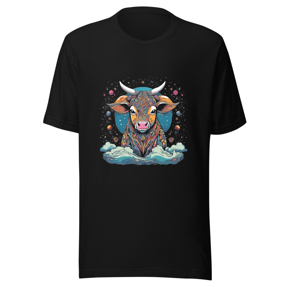 Black T-Shirt with print art