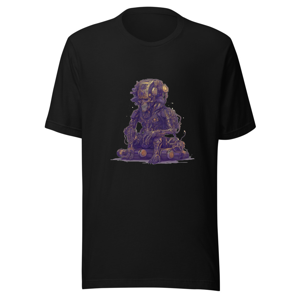 Black T-Shirt with print art