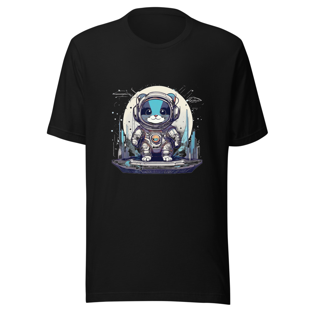 Black T-Shirt with print art