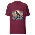 Maroon T-Shirt with print art