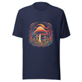 Navy T-Shirt with print art