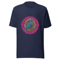 Navy T-Shirt with print art