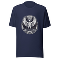 Navy T-Shirt with print art