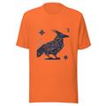 Orange T-Shirt with print art