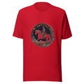 Red T-Shirt with print art