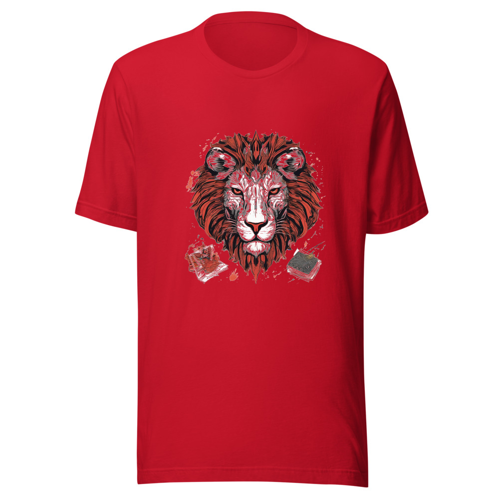 Red T-Shirt with print art