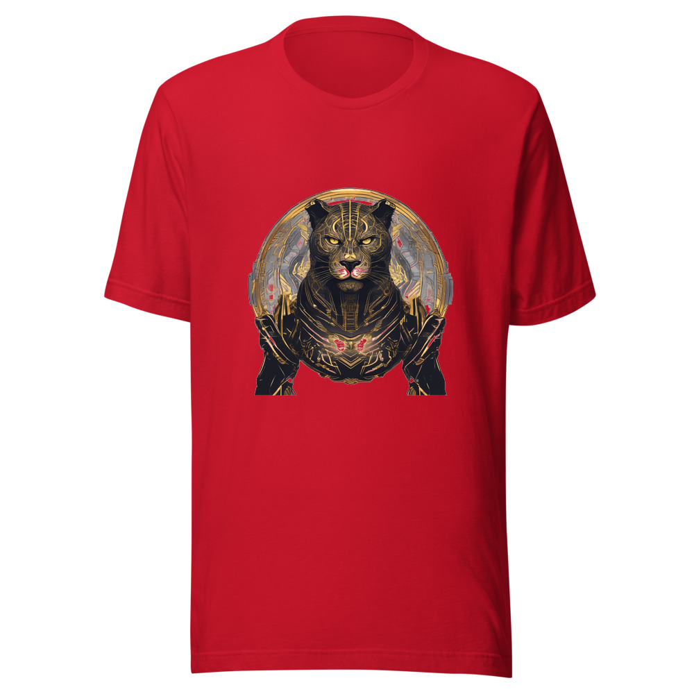 Red T-Shirt with print art