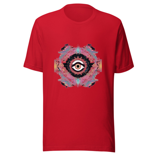Red T-Shirt with print art