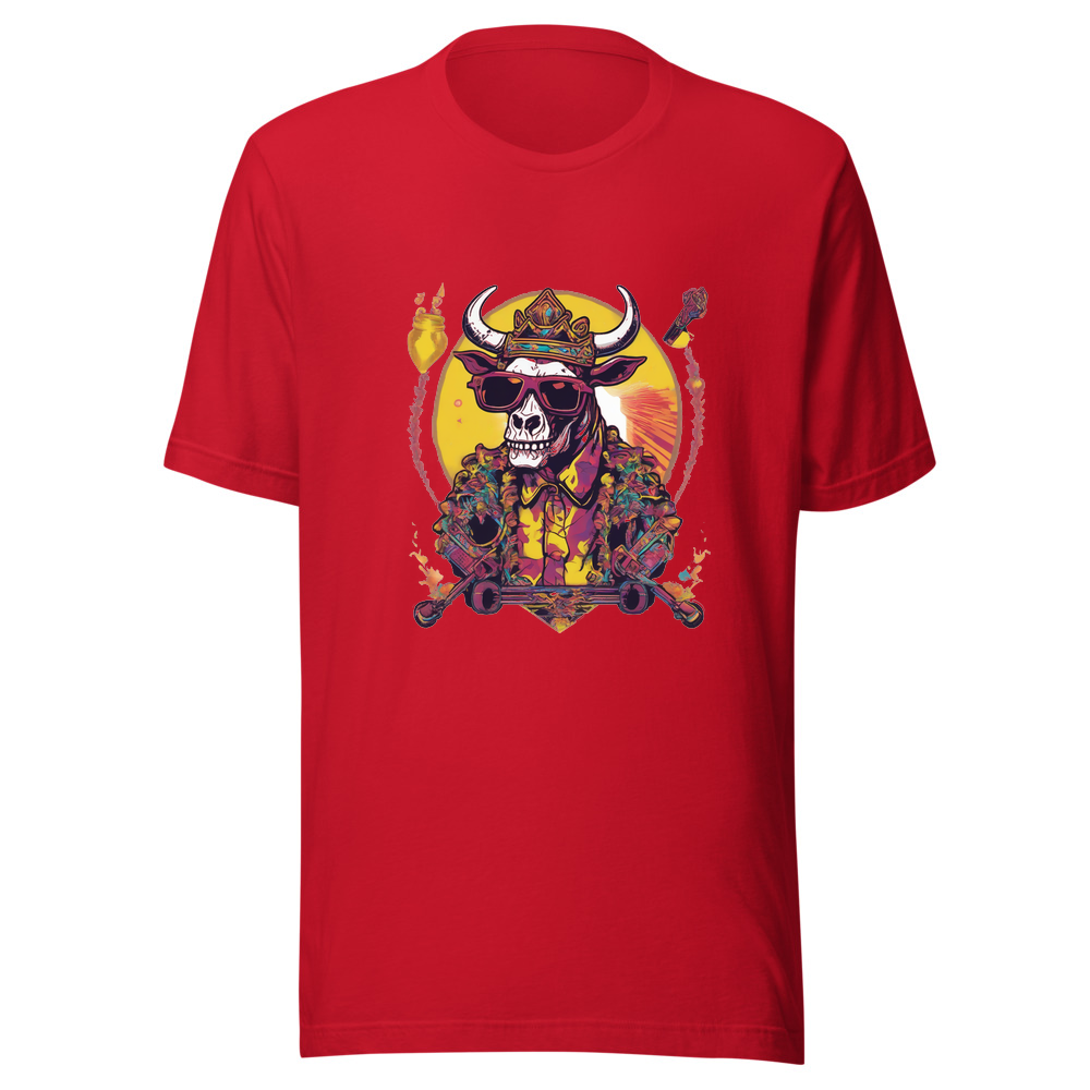 Red T-Shirt with print art