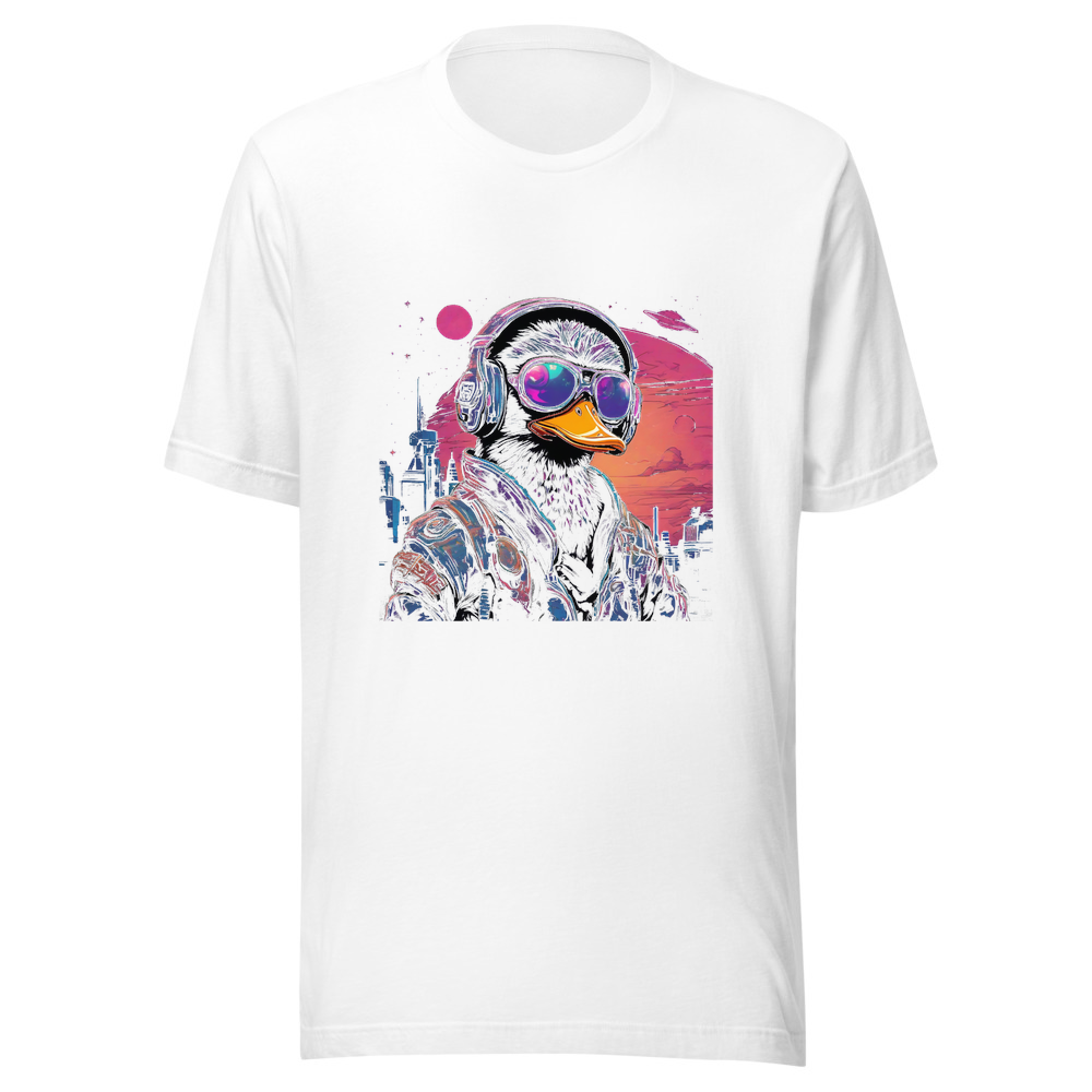 White T-Shirt with print art