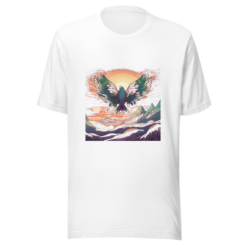 White T-Shirt with print art