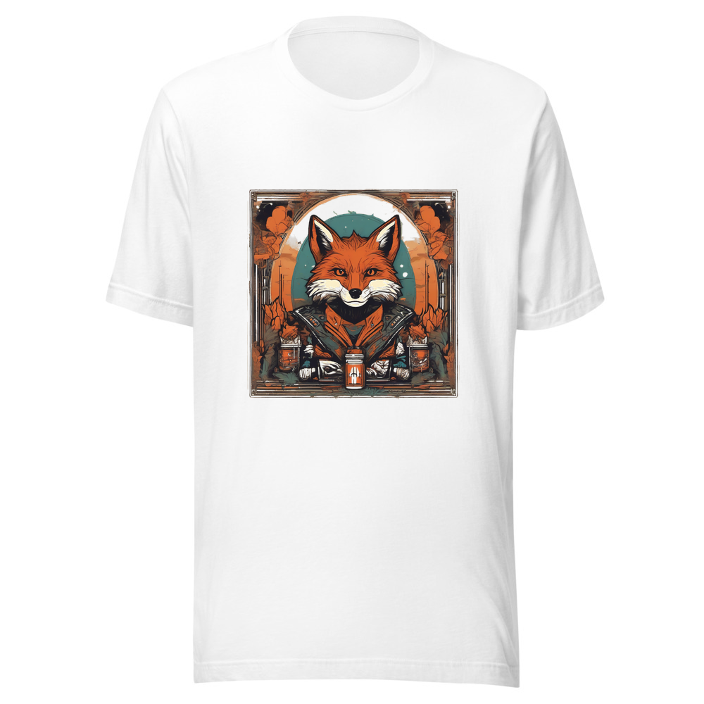 White T-Shirt with print art