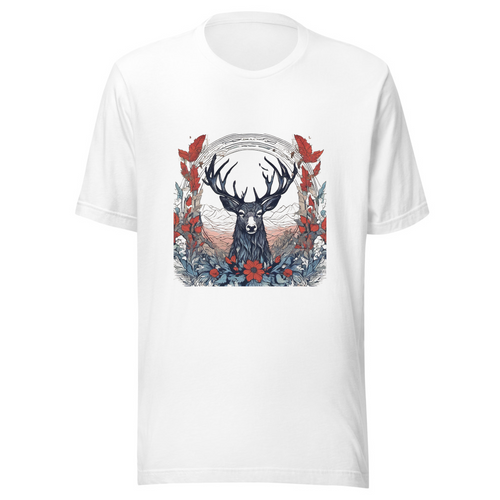 White T-Shirt with print art