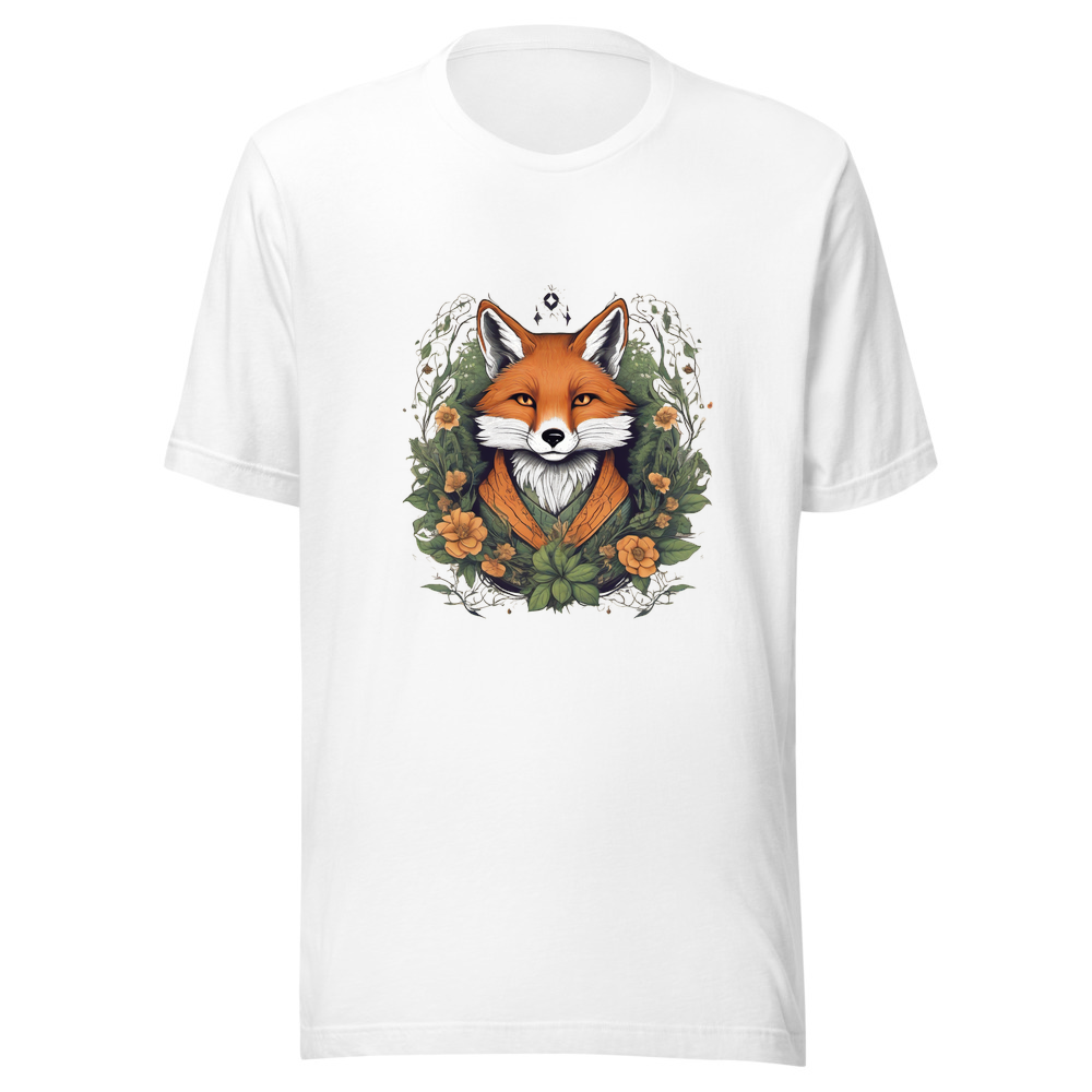 White T-Shirt with print art